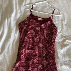 Bandana print slip dress